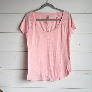 VICTORIA'S SECRET SPORT VSX WORKOUT T-SHIRT LIGHT CORAL SIZE MEDIUM